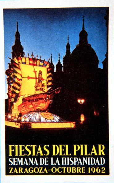Fiesta patronales en honor de Nuestra Señora del Pilar 1962 Zaragoza